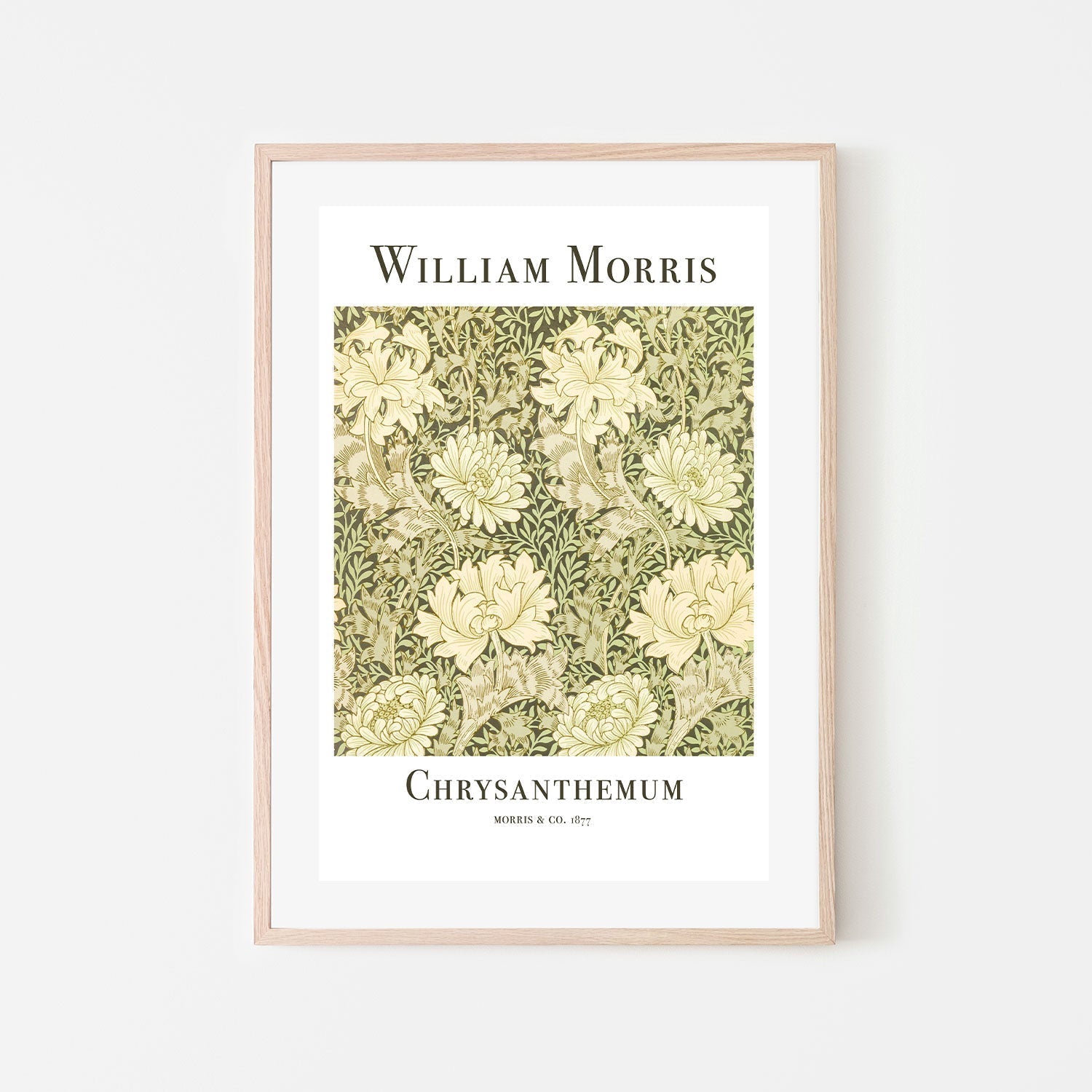 wall-art-print-canvas-poster-framed-Chrysanthemum , By William Morris-GIOIA-WALL-ART