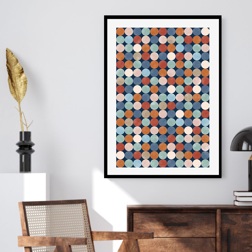 wall-art-print-canvas-poster-framed-Circular Connections , By Elena Ristova-GIOIA-WALL-ART