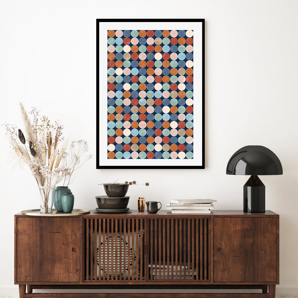 wall-art-print-canvas-poster-framed-Circular Connections , By Elena Ristova-GIOIA-WALL-ART