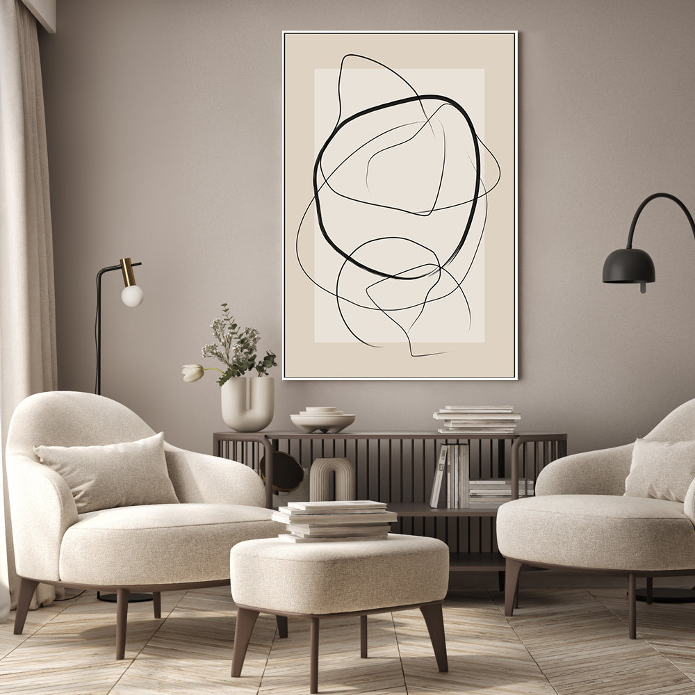 wall-art-print-canvas-poster-framed-Circular Harmony , By Elena Ristova-GIOIA-WALL-ART