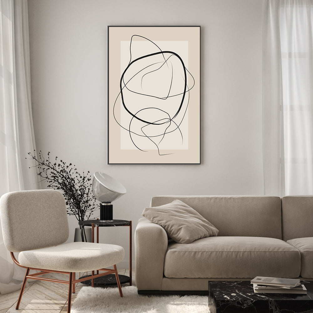 wall-art-print-canvas-poster-framed-Circular Harmony , By Elena Ristova-GIOIA-WALL-ART