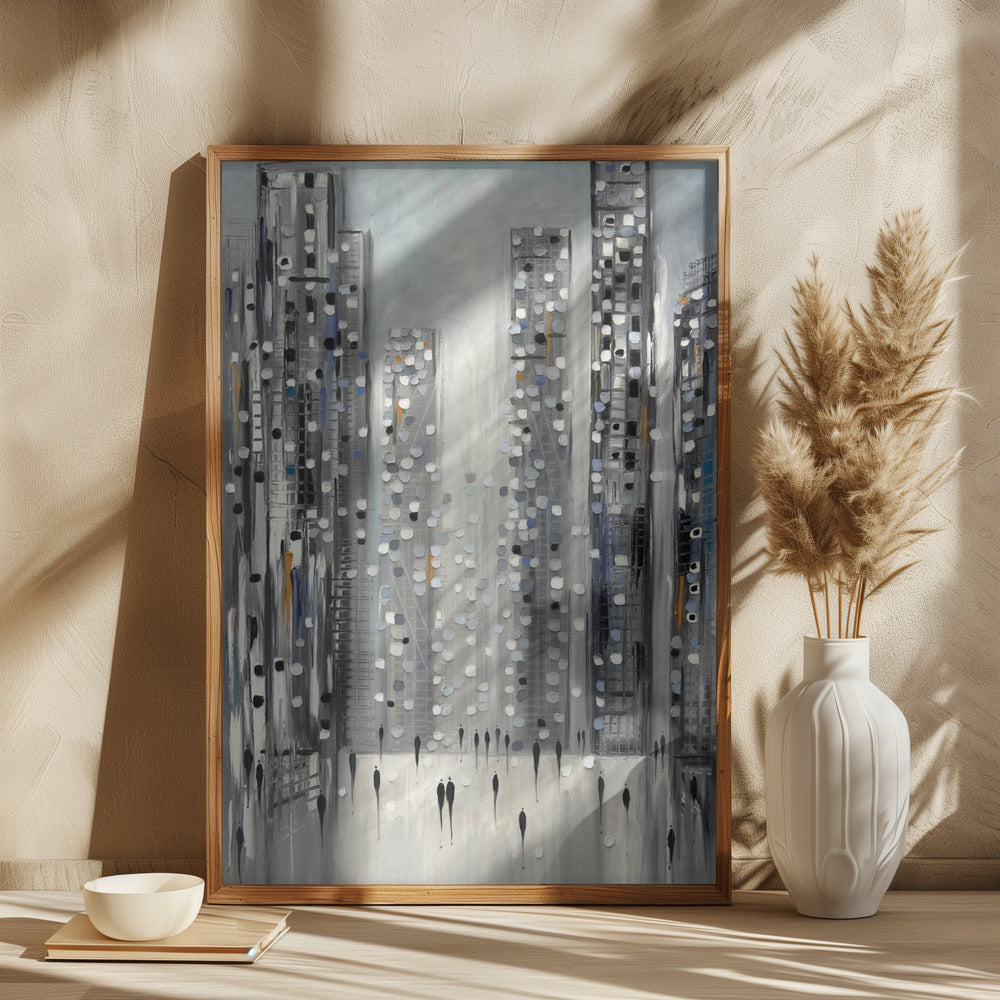 wall-art-print-canvas-poster-framed-City Reflections , By Ekaterina Ermilkina-2