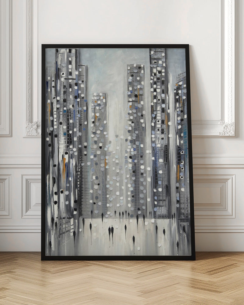 wall-art-print-canvas-poster-framed-City Reflections , By Ekaterina Ermilkina-3