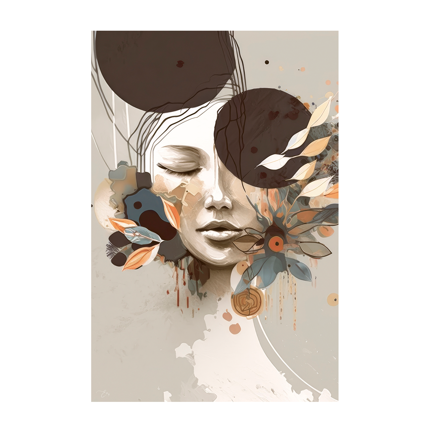 wall-art-print-canvas-poster-framed-Clara, Style A , By Bella Eve-1