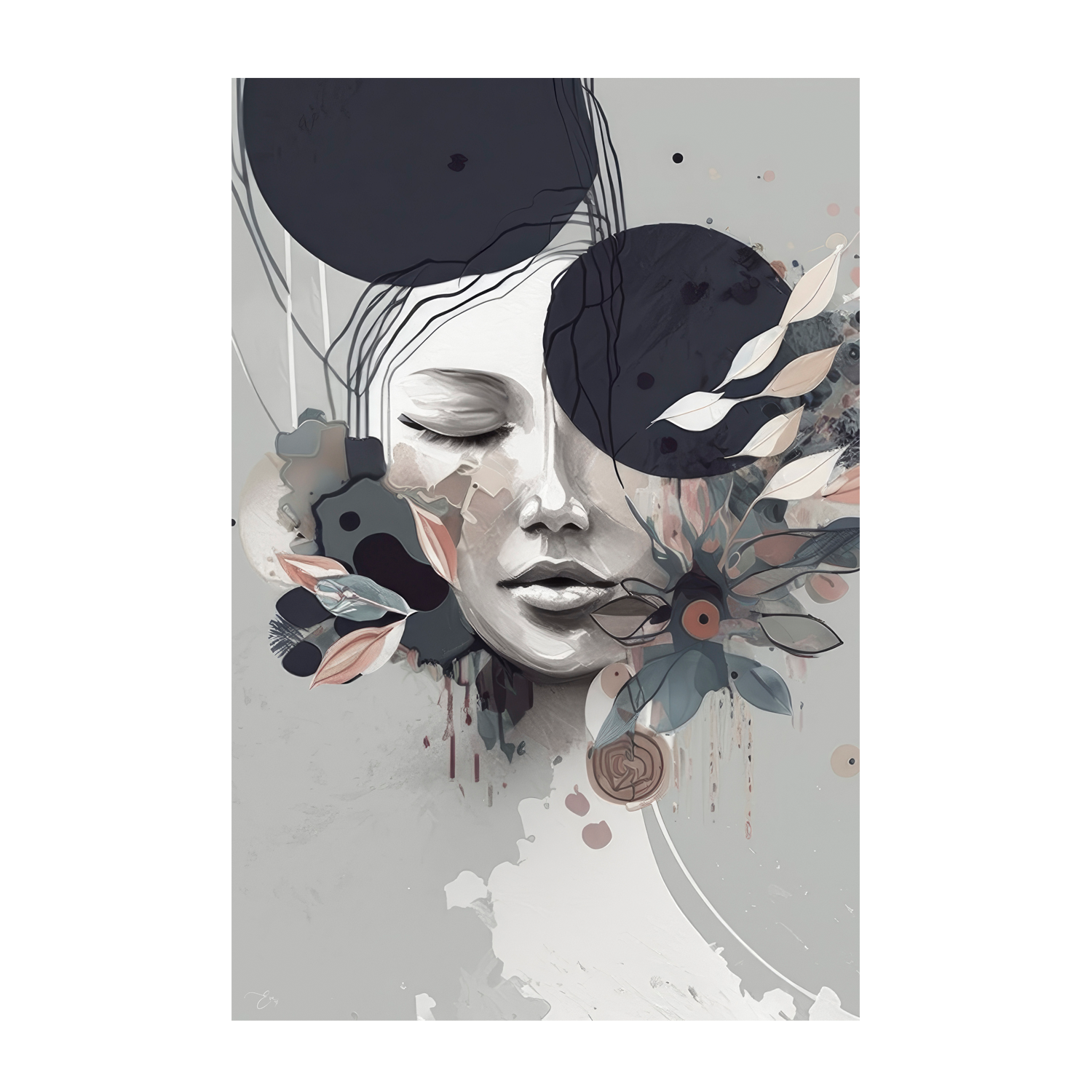 wall-art-print-canvas-poster-framed-Clara, Style B, By Bella Eve , By Art Pulse-1