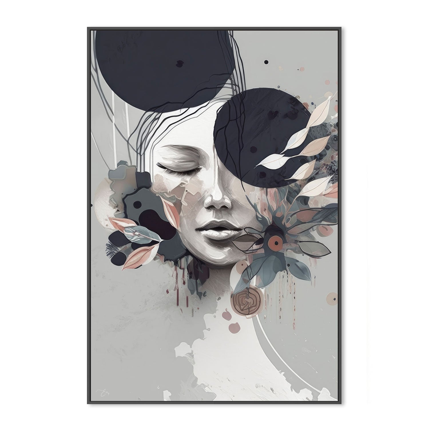 wall-art-print-canvas-poster-framed-Clara, Style B, By Bella Eve , By Art Pulse-3