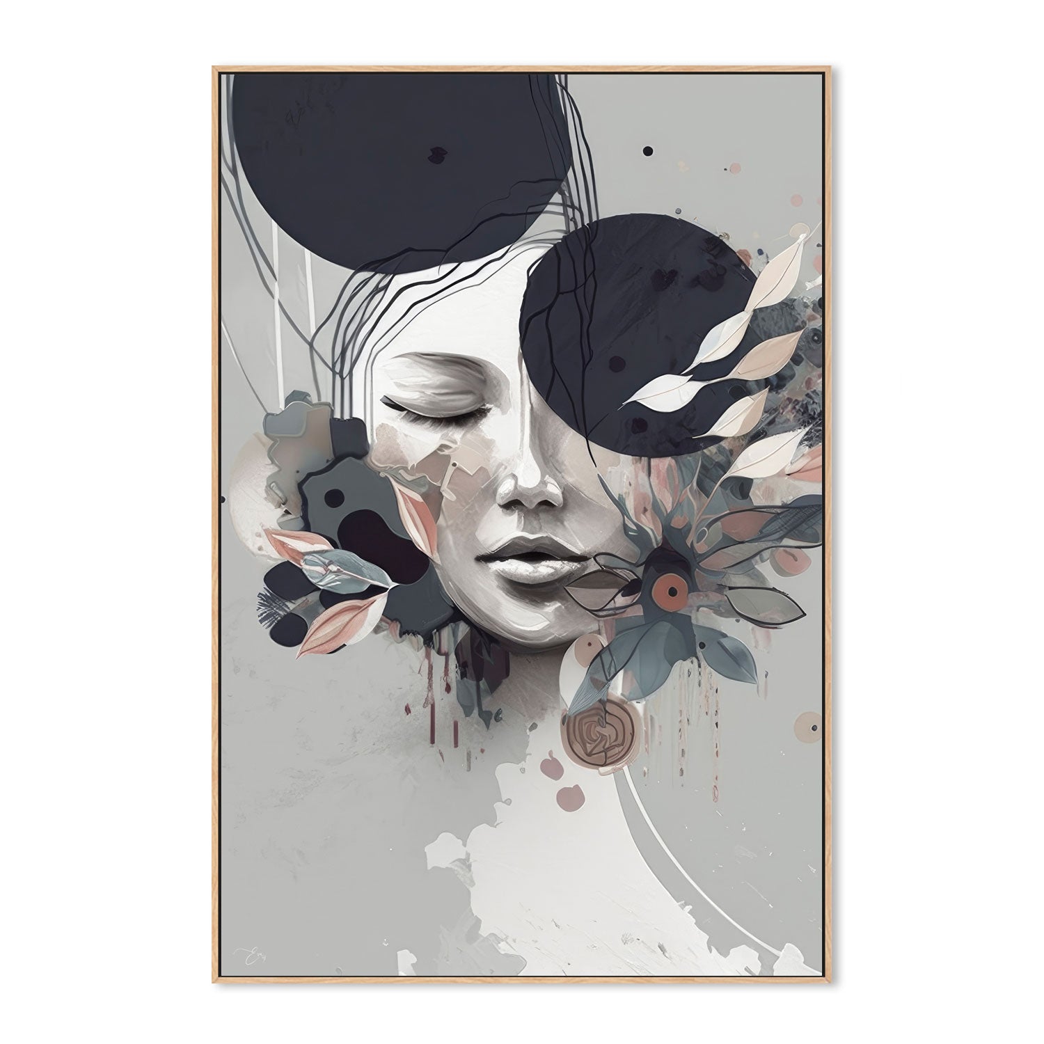 wall-art-print-canvas-poster-framed-Clara, Style B, By Bella Eve , By Art Pulse-4