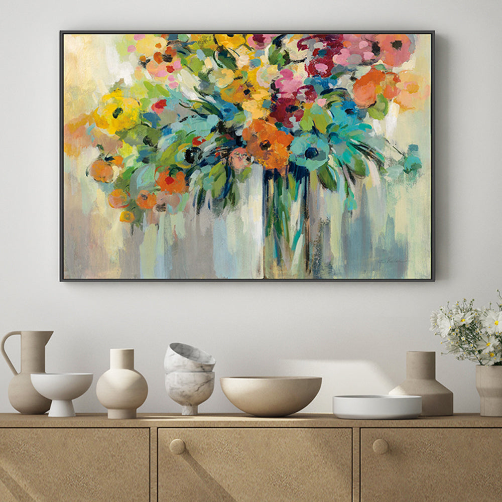 wall-art-print-canvas-poster-framed-Cloud of Flowers-by-Silvia Vassileva-Gioia Wall Art