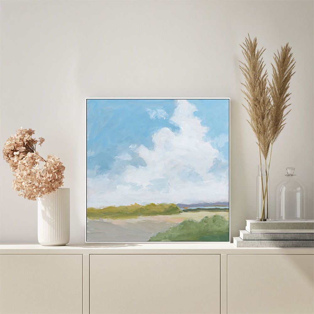 wall-art-print-canvas-poster-framed-Clouds Over Lagoon-by-Pamela Munger-Gioia Wall Art