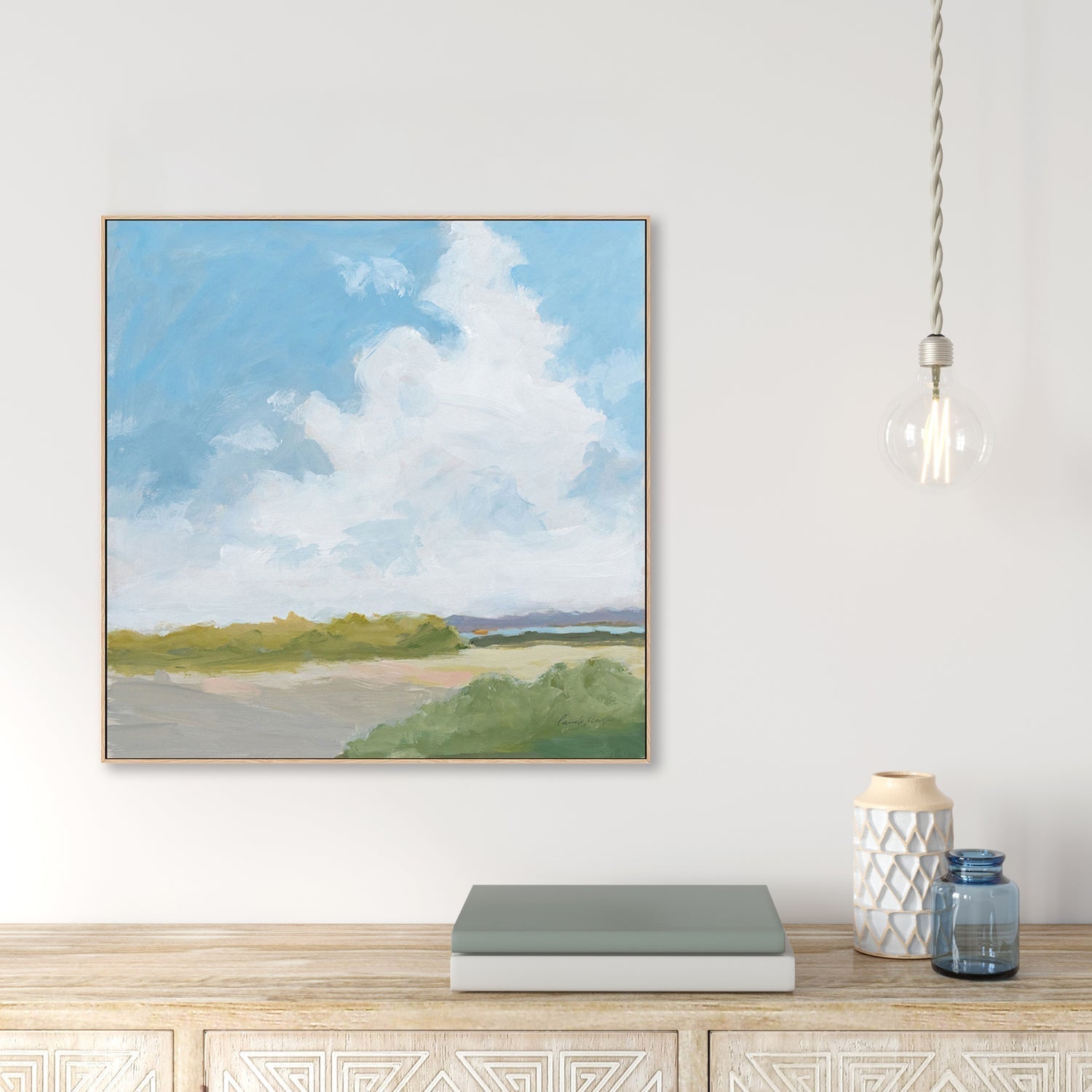 wall-art-print-canvas-poster-framed-Clouds Over Lagoon-by-Pamela Munger-Gioia Wall Art