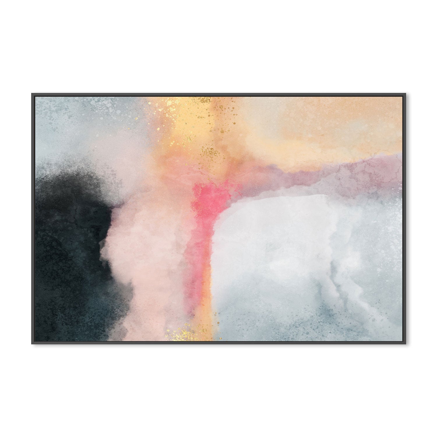 wall-art-print-canvas-poster-framed-Cloudy Pastel Watercolour-GIOIA-WALL-ART