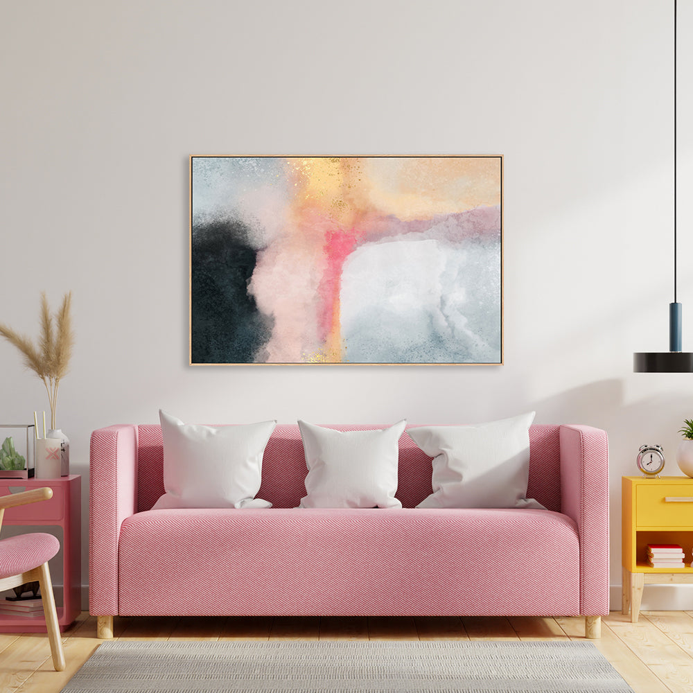 wall-art-print-canvas-poster-framed-Cloudy Pastel Watercolour-GIOIA-WALL-ART