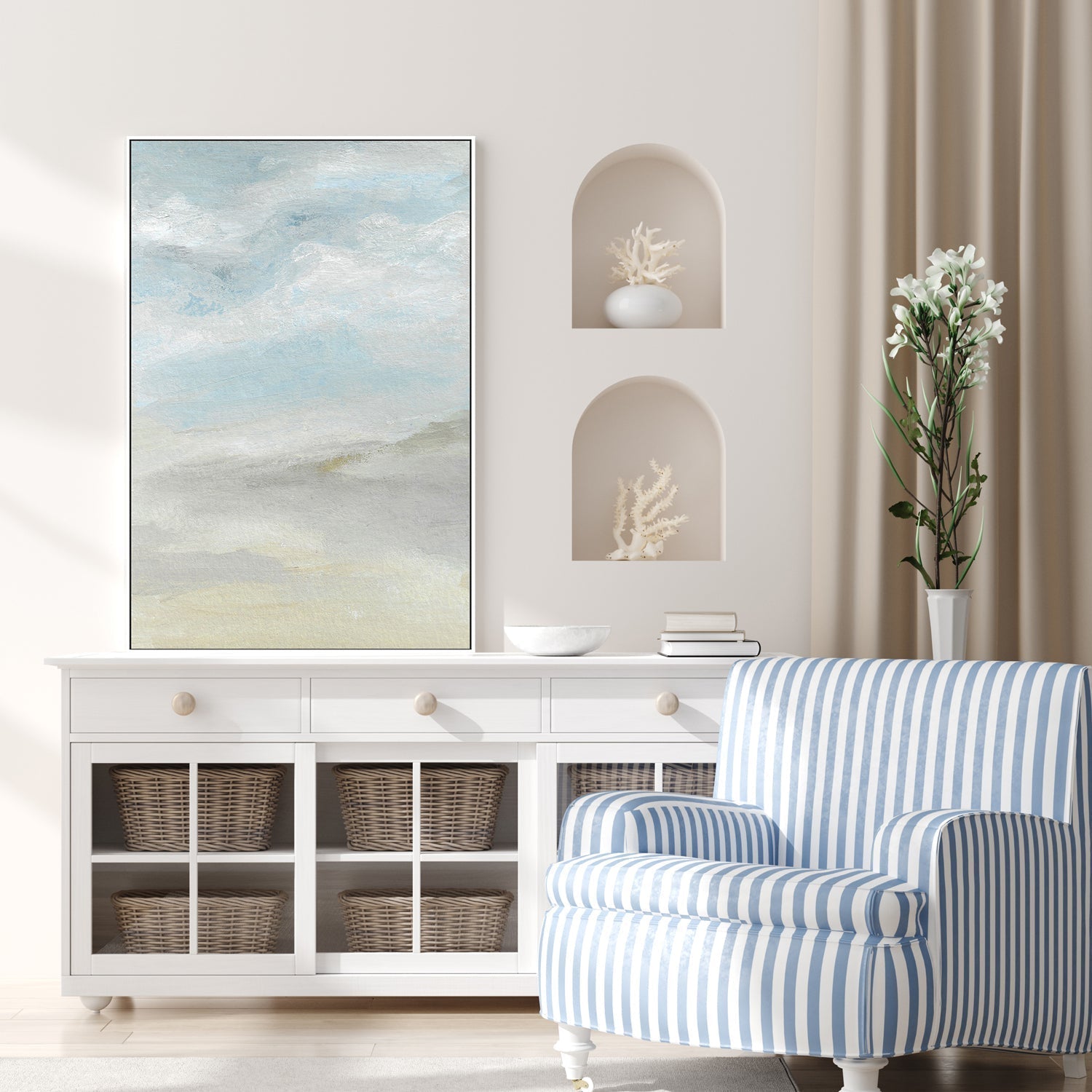 wall-art-print-canvas-poster-framed-Cloudy Sky , By Josephine Wianto-GIOIA-WALL-ART