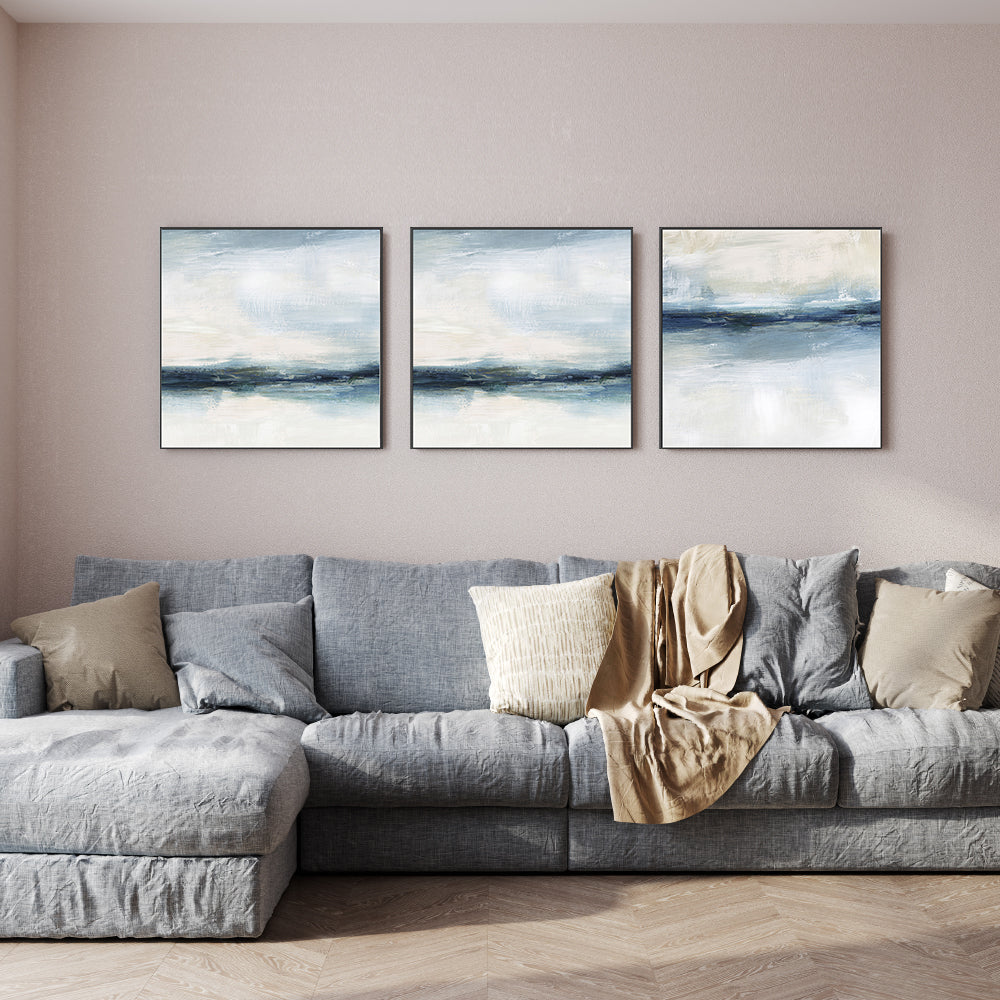 wall-art-print-canvas-poster-framed-Coastal Air, Style A, B & C, Set Of 3 , By Nina Blue-2