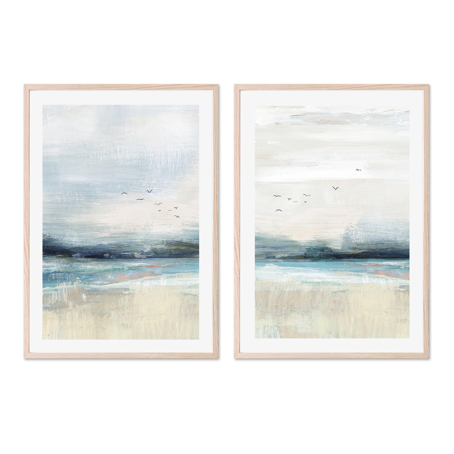 wall-art-print-canvas-poster-framed-Coastal Birds, Style A & B, Set Of 2 , By Nina Blue-6