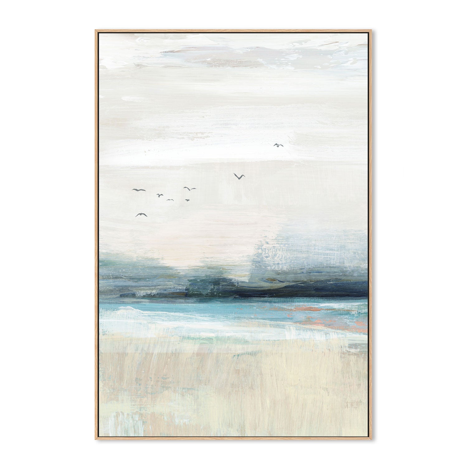 wall-art-print-canvas-poster-framed-Coastal Birds, Style B , By Nina Blue-4