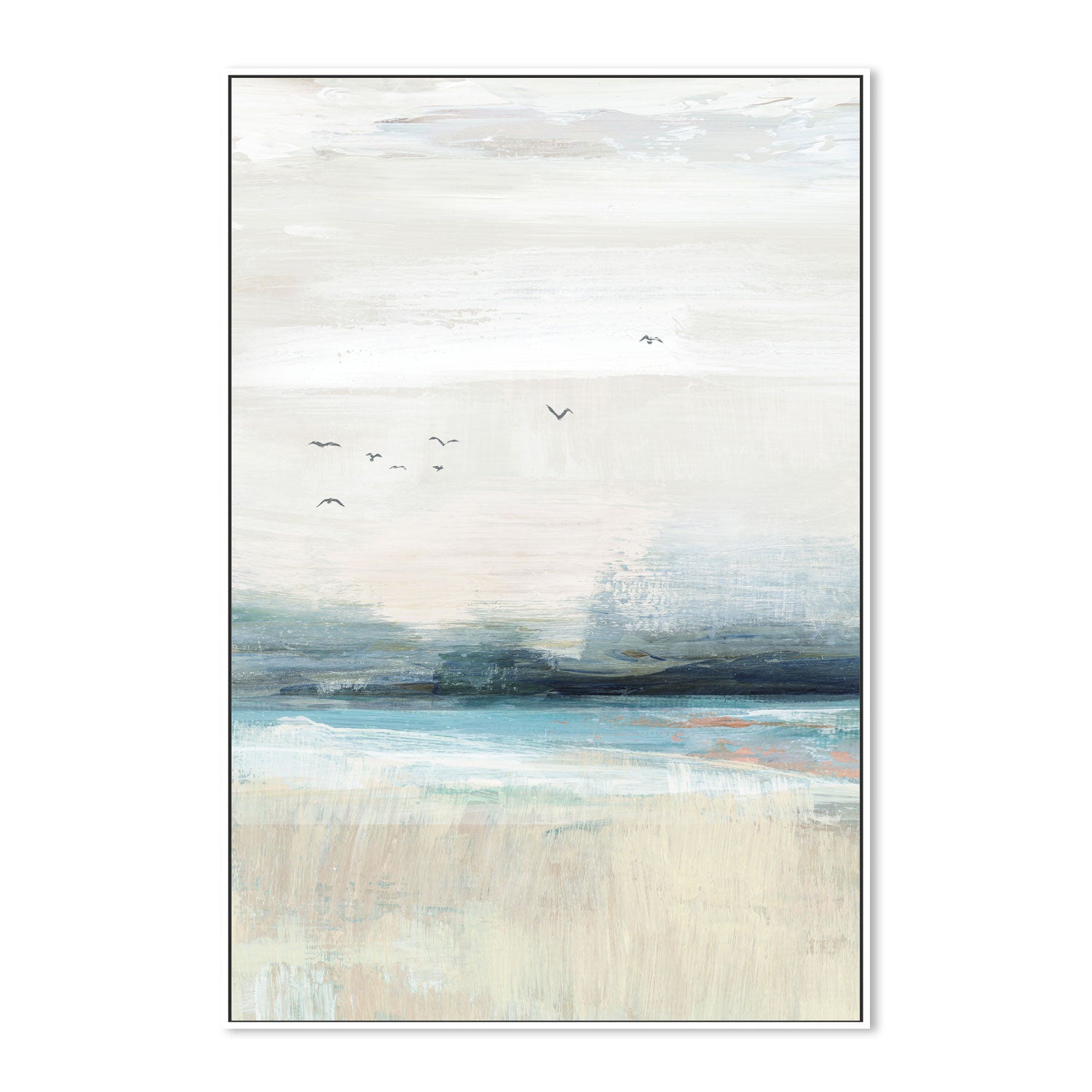 wall-art-print-canvas-poster-framed-Coastal Birds, Style B , By Nina Blue-5