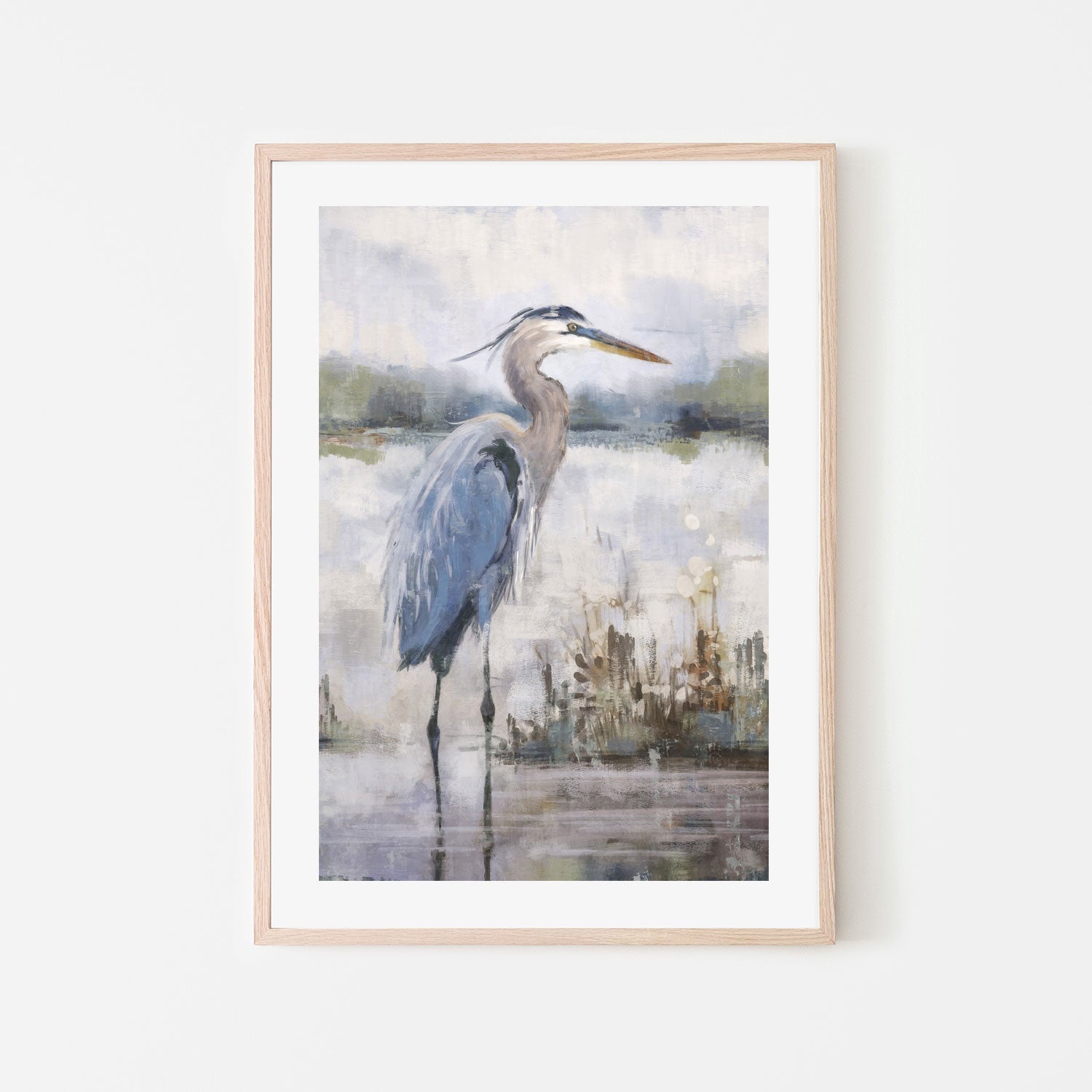 wall-art-print-canvas-poster-framed-Coastal Heron, Style A , By Nina Blue-6