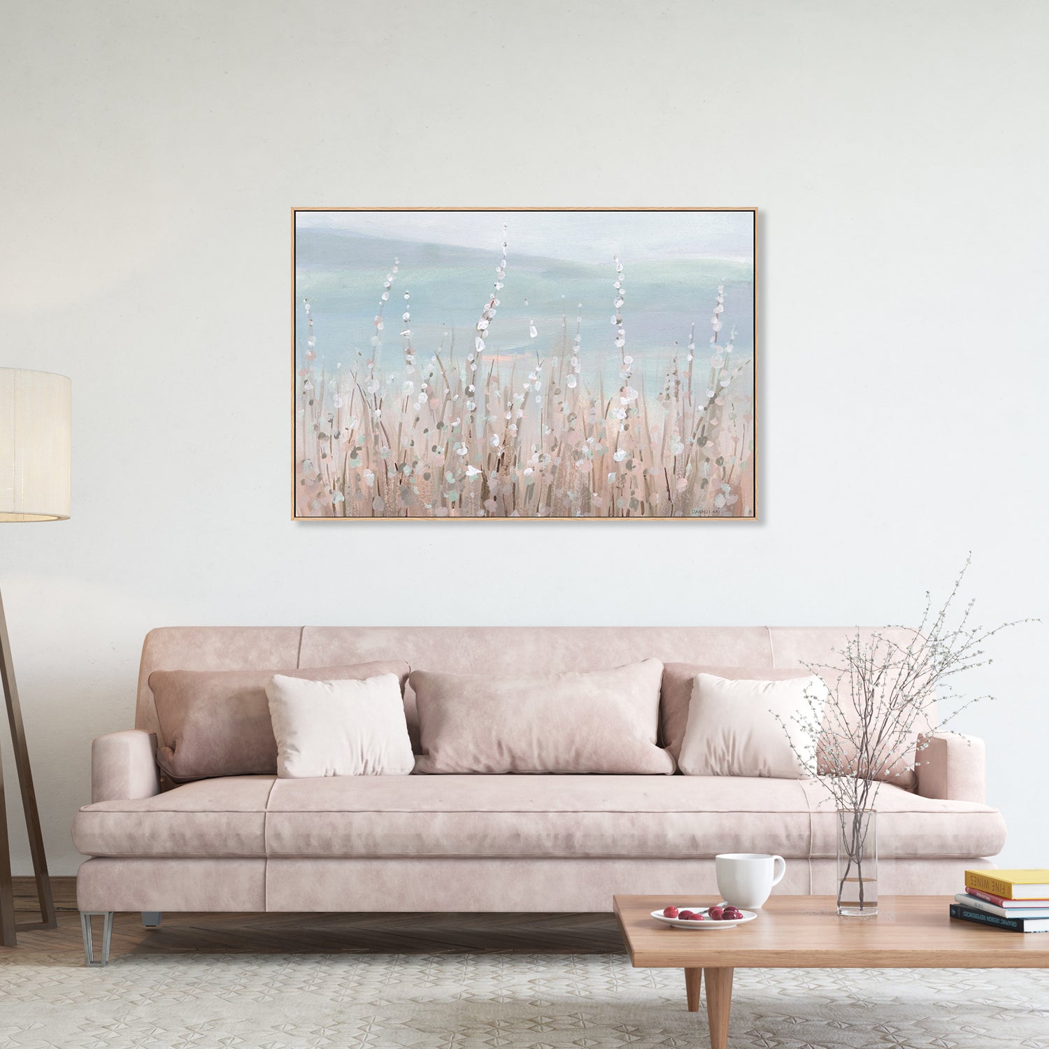 wall-art-print-canvas-poster-framed-Coastal Morning Blooms-by-Danhui Nai-Gioia Wall Art