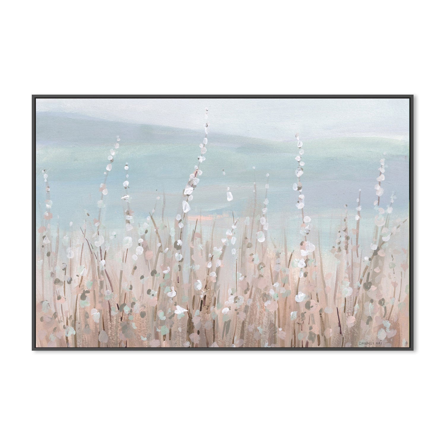 wall-art-print-canvas-poster-framed-Coastal Morning Blooms-by-Danhui Nai-Gioia Wall Art