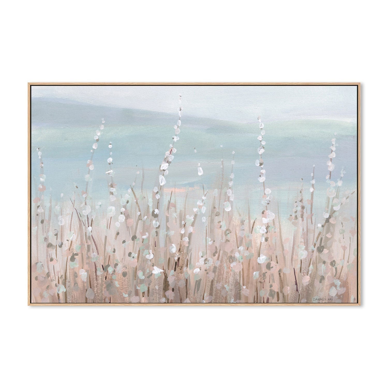 wall-art-print-canvas-poster-framed-Coastal Morning Blooms-by-Danhui Nai-Gioia Wall Art