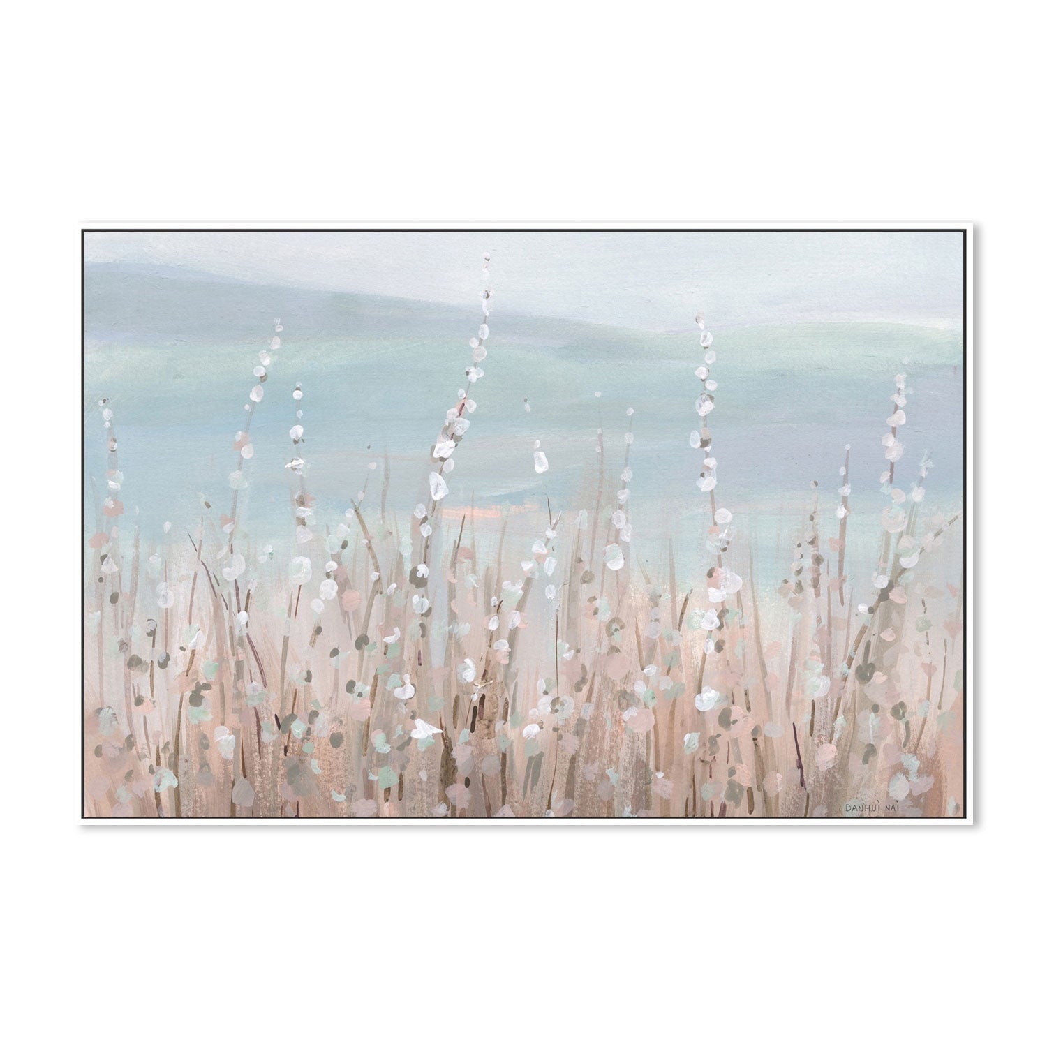 wall-art-print-canvas-poster-framed-Coastal Morning Blooms-by-Danhui Nai-Gioia Wall Art