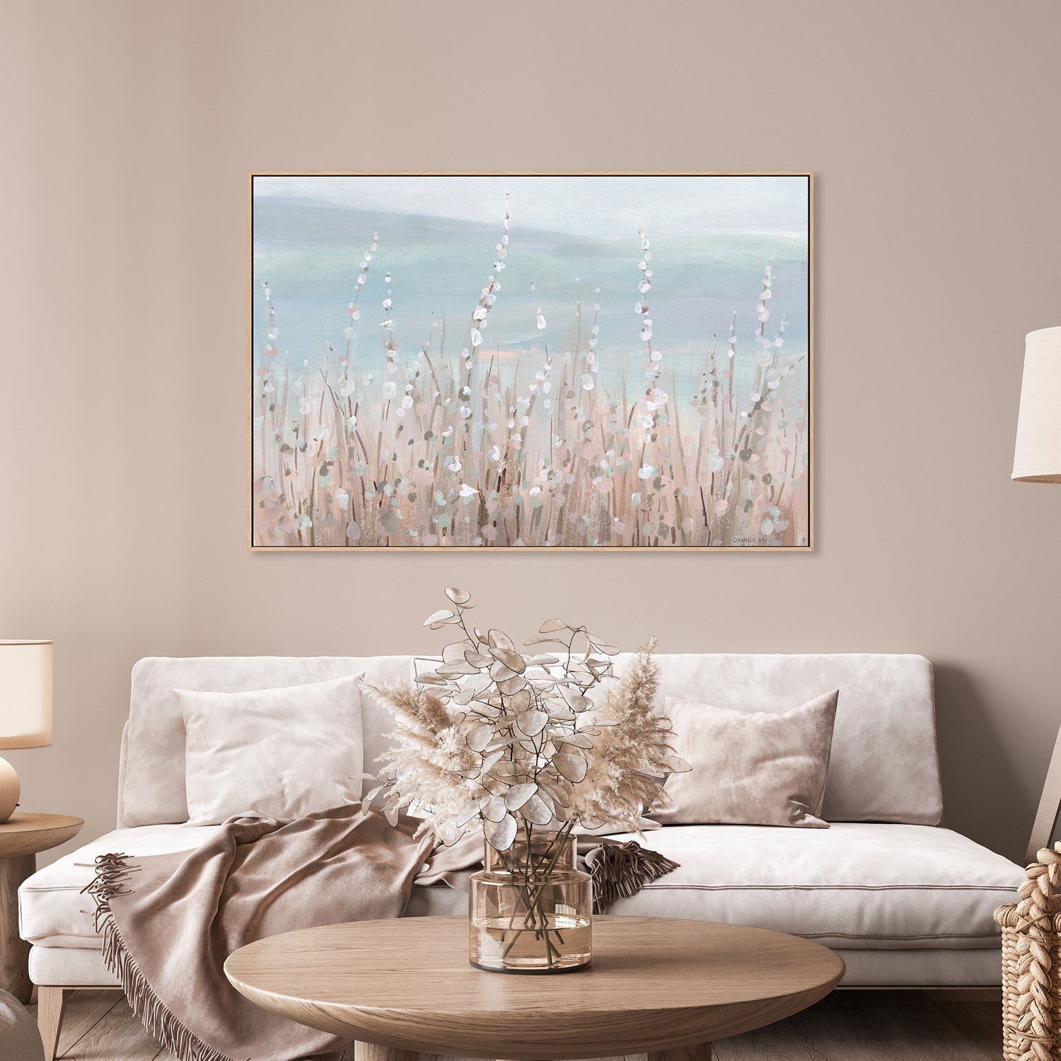 wall-art-print-canvas-poster-framed-Coastal Morning Blooms-by-Danhui Nai-Gioia Wall Art