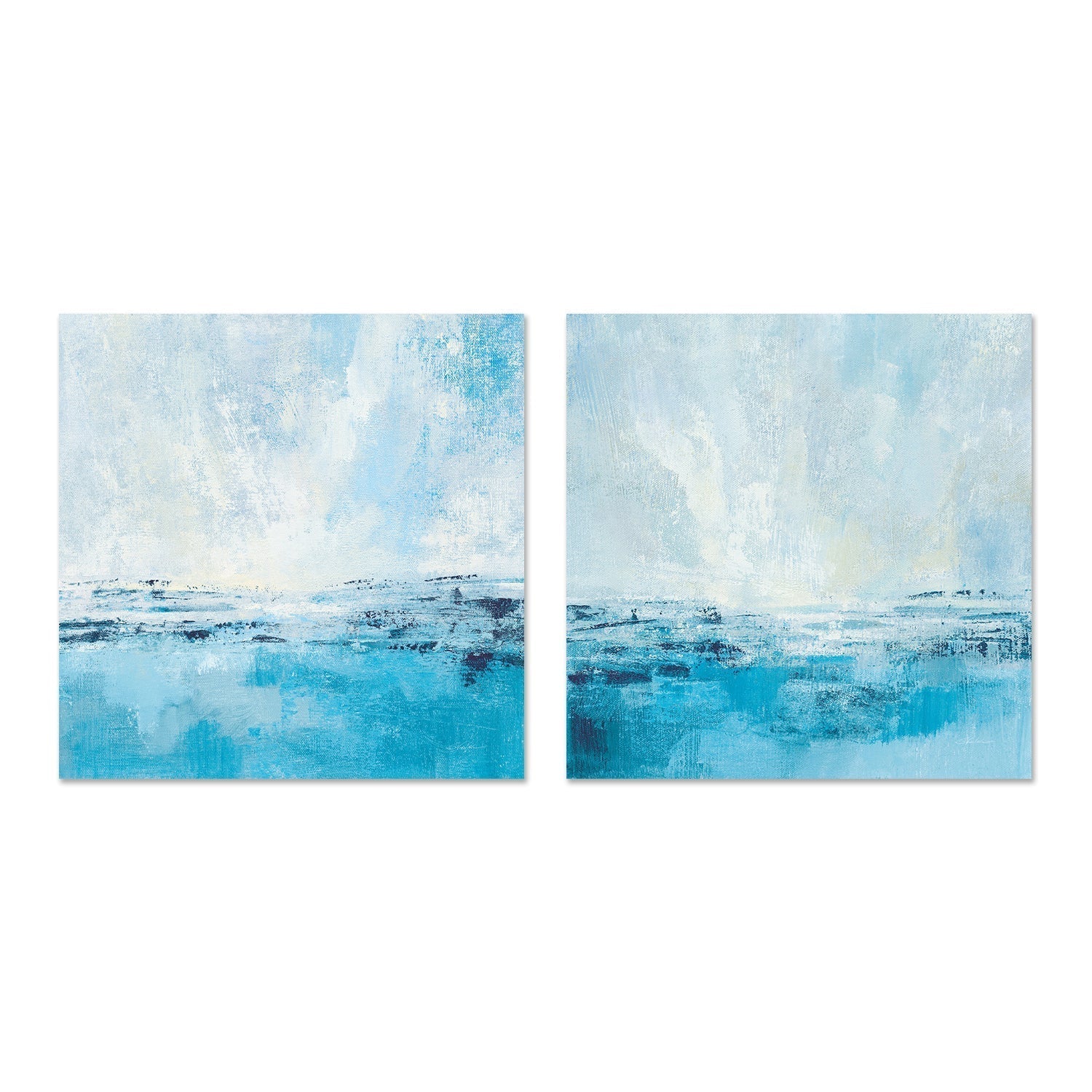 wall-art-print-canvas-poster-framed-Coastal View Aqua, Set Of 2-by-Silvia Vassileva-Gioia Wall Art