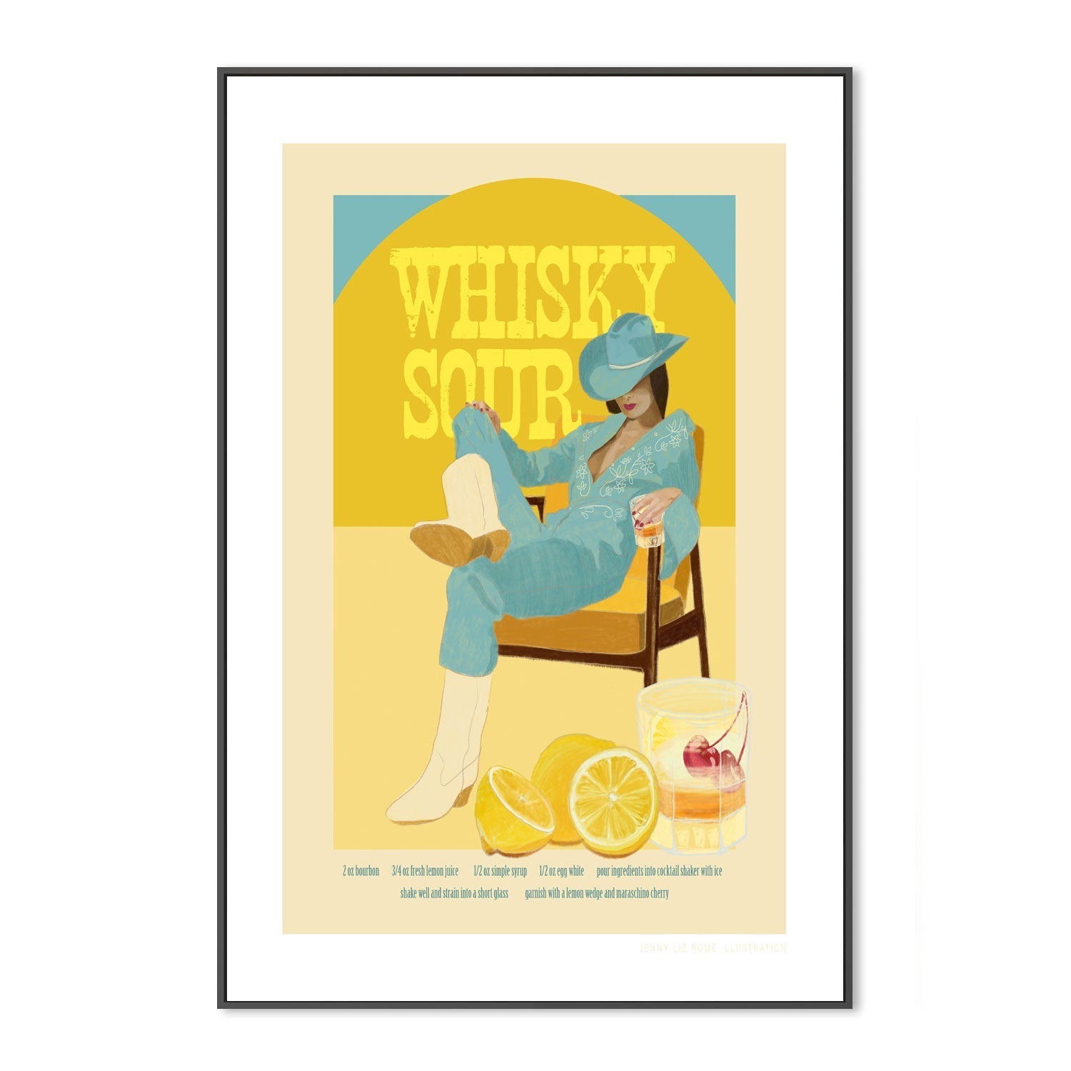 wall-art-print-canvas-poster-framed-Cocktails Whiskysour-3