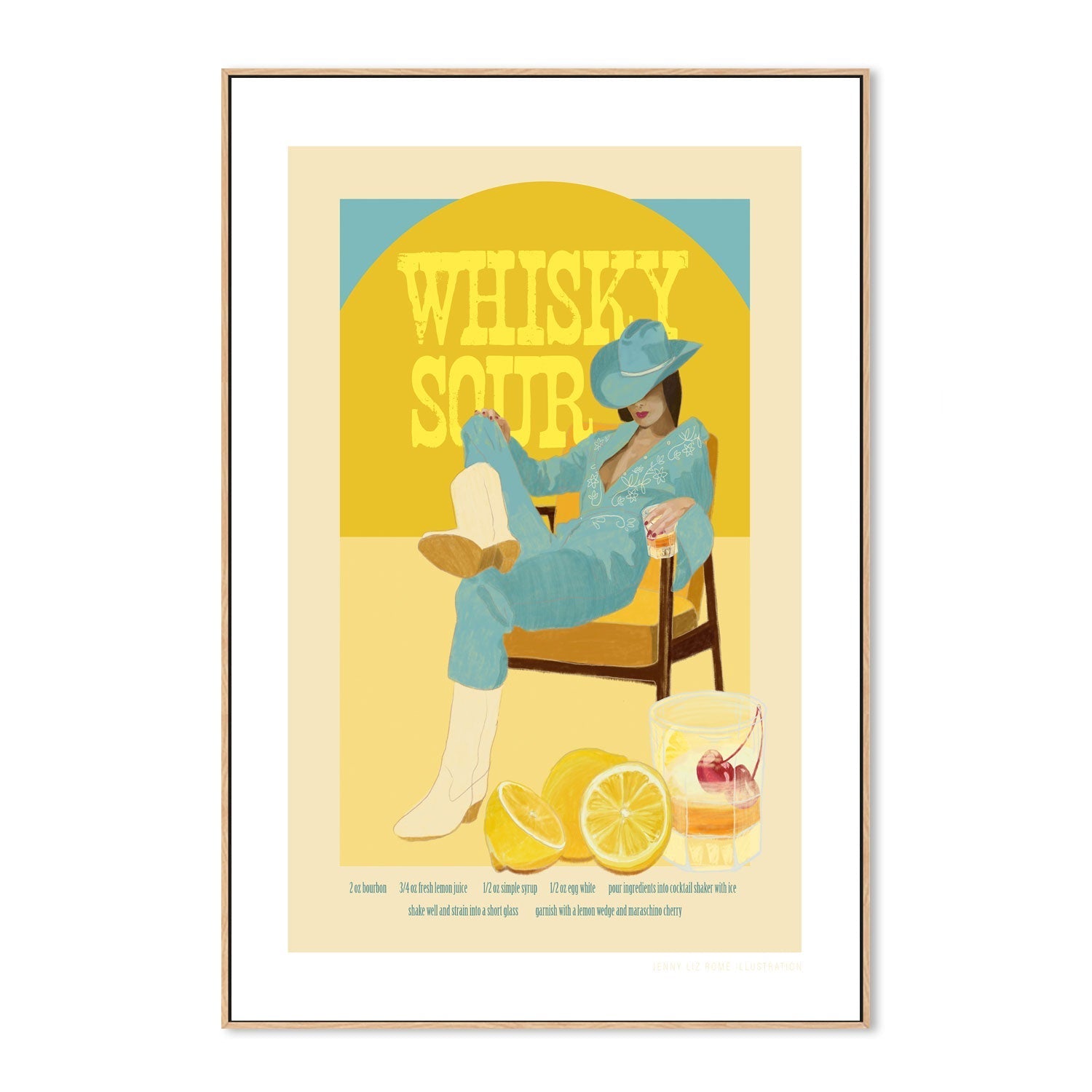 wall-art-print-canvas-poster-framed-Cocktails Whiskysour-4