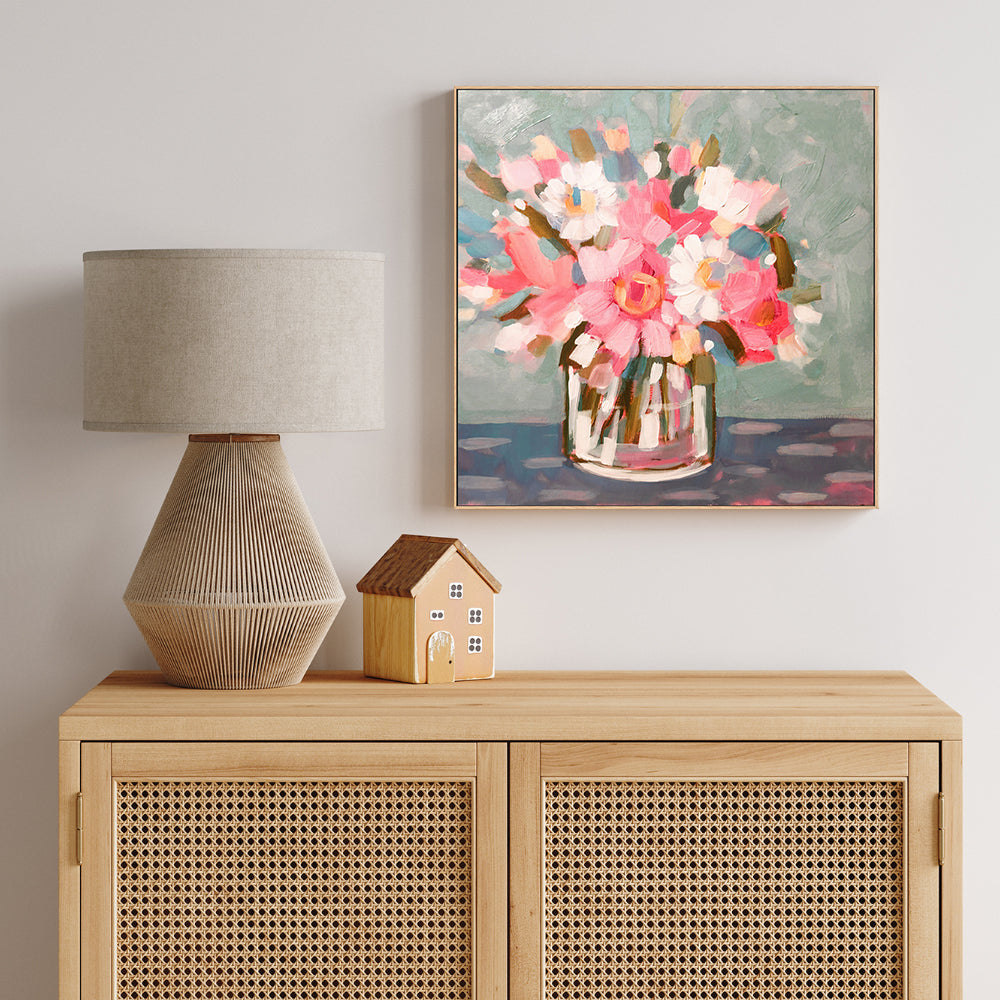 wall-art-print-canvas-poster-framed-Coffee And Flowers , By Kristy Andrews-GIOIA-WALL-ART