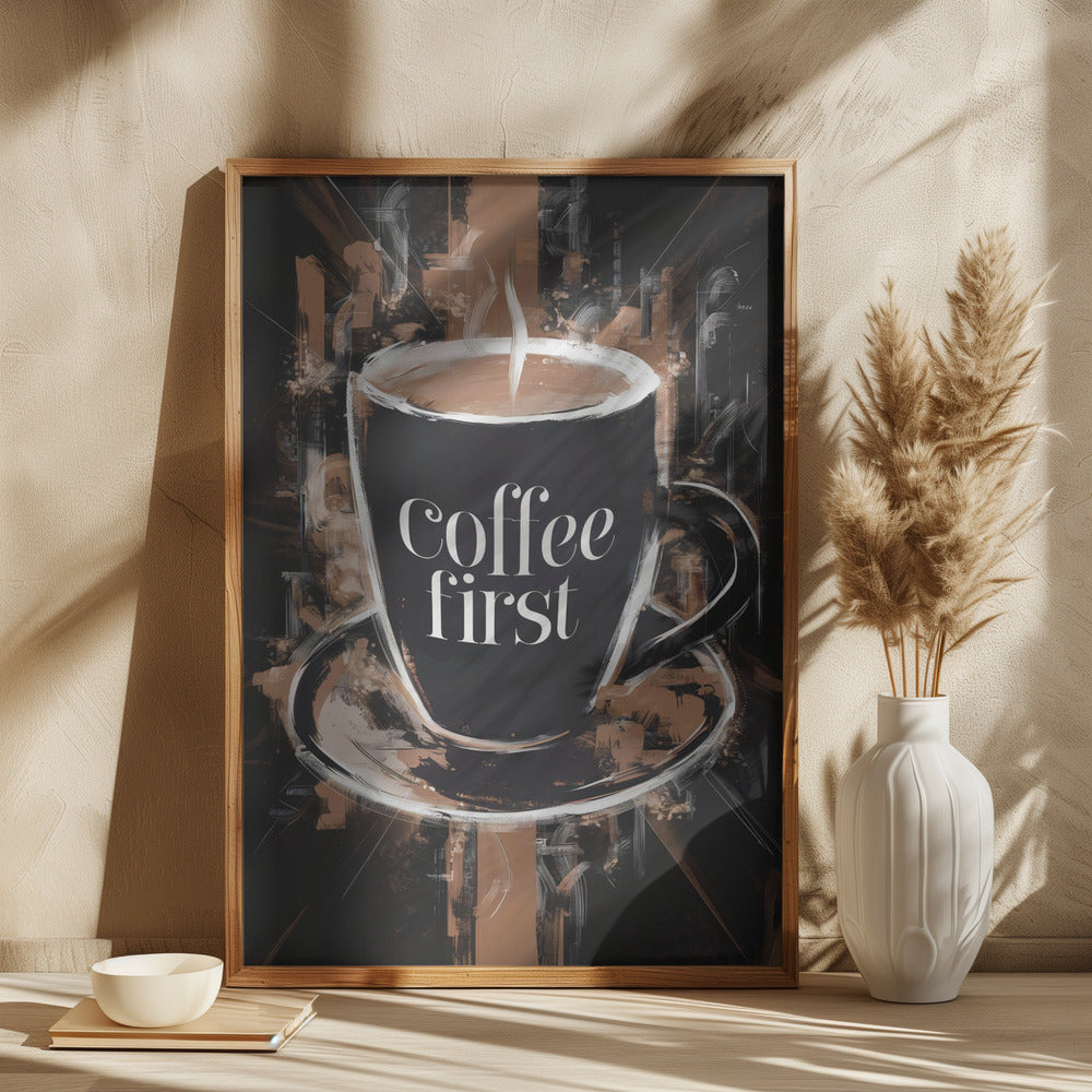 wall-art-print-canvas-poster-framed-Coffee First , By Andreas Magnusson-2