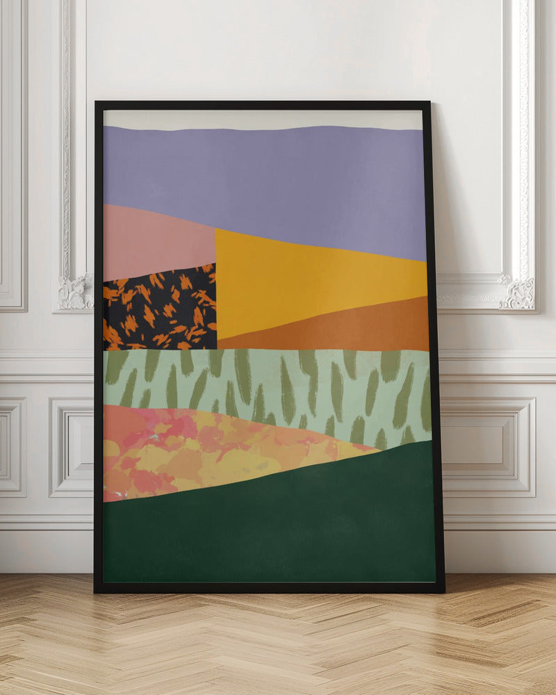 wall-art-print-canvas-poster-framed-Collage abstract minimalism , By Little Dean-3