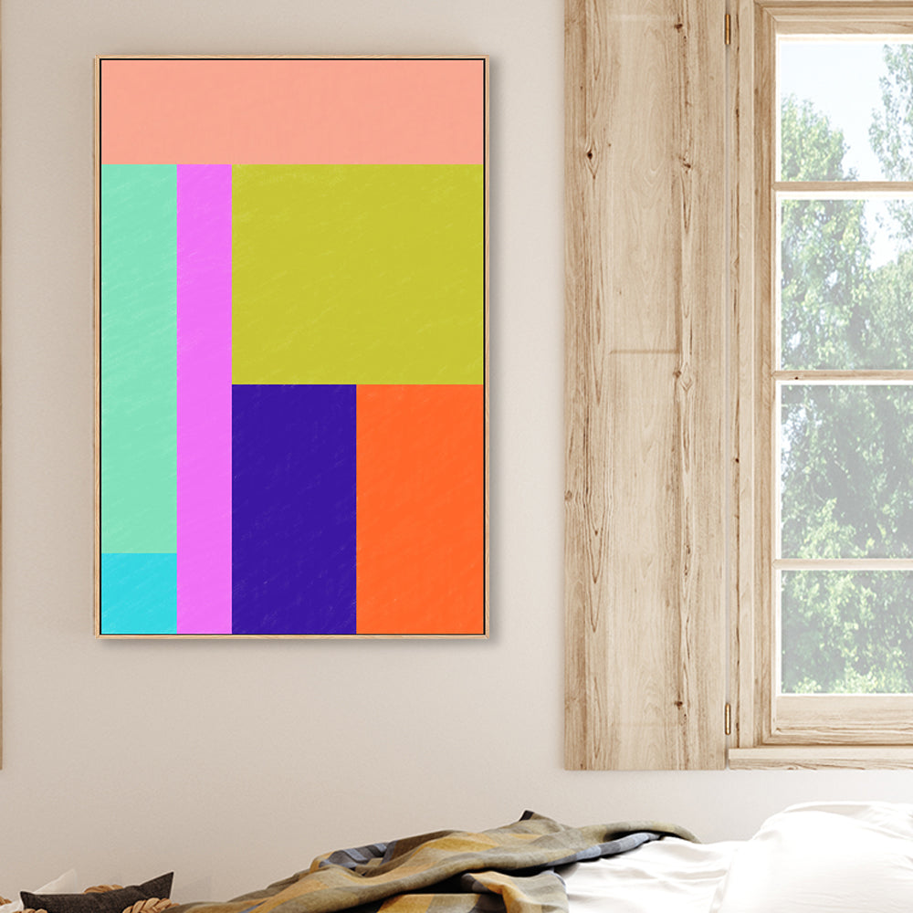 wall-art-print-canvas-poster-framed-Colour Block , By Unratio-2