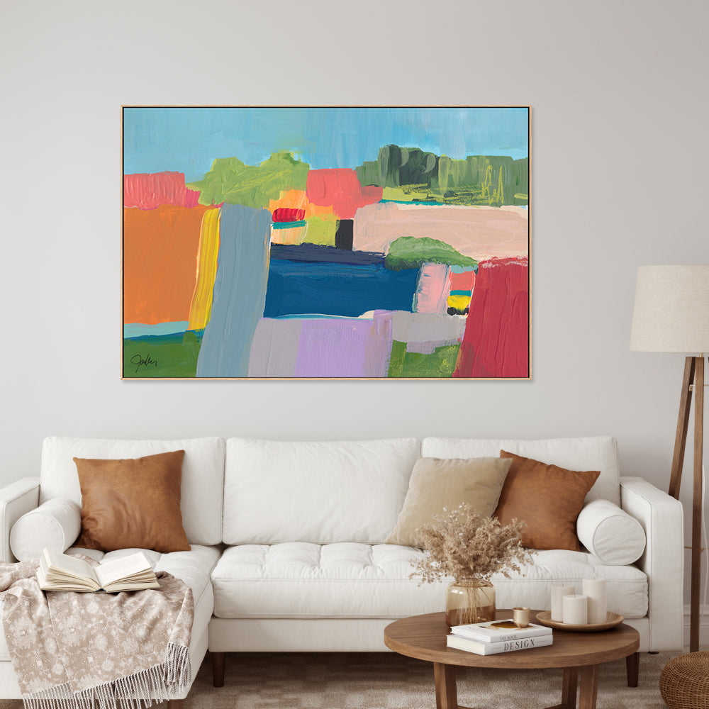 wall-art-print-canvas-poster-framed-Coloured Layers , By Jan Weiss , By Jan Weiss-2