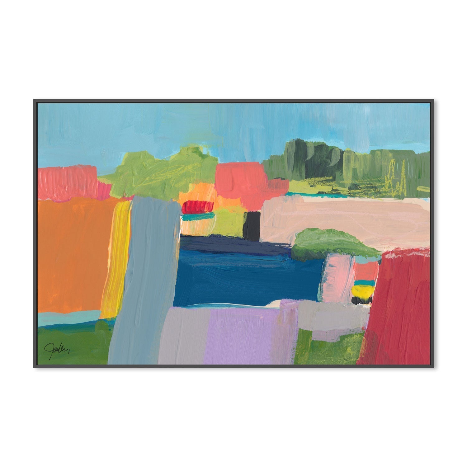 wall-art-print-canvas-poster-framed-Coloured Layers , By Jan Weiss , By Jan Weiss-3