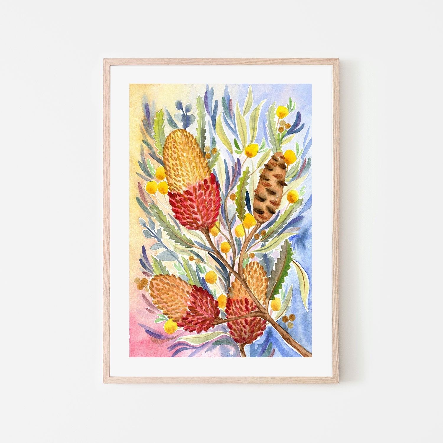 Colourful Banksia Bunch , By Jessie Mitchelson