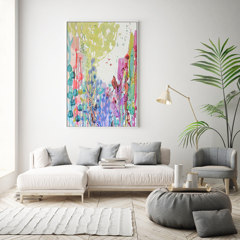 wall-art-print-canvas-poster-framed-Colourful Forest , By Sylvie Demers-GIOIA-WALL-ART