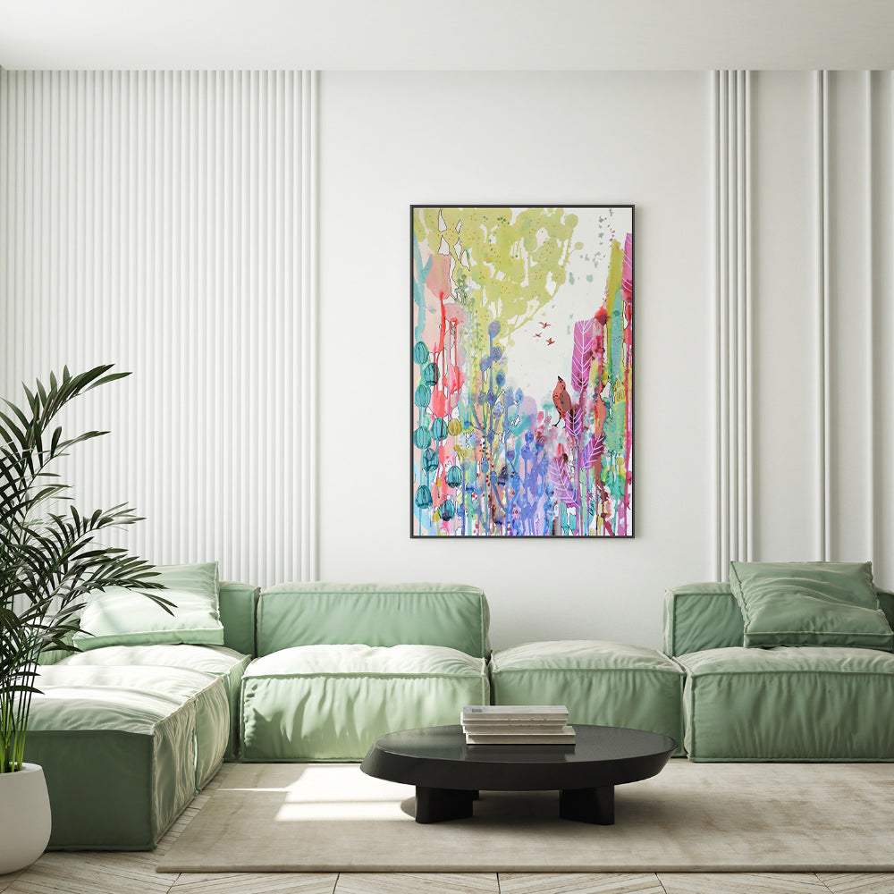 wall-art-print-canvas-poster-framed-Colourful Forest , By Sylvie Demers-GIOIA-WALL-ART