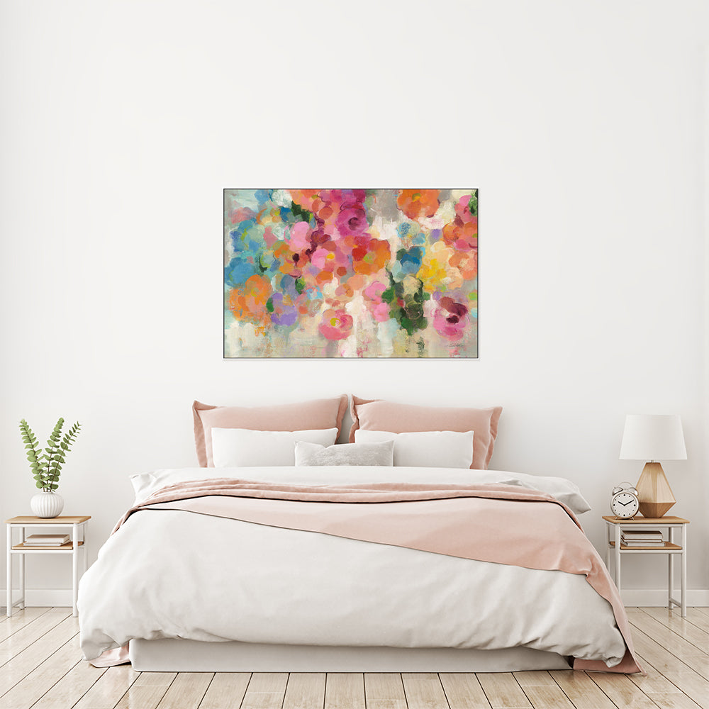 wall-art-print-canvas-poster-framed-Colourful Garden, Style A-by-Silvia Vassileva-Gioia Wall Art