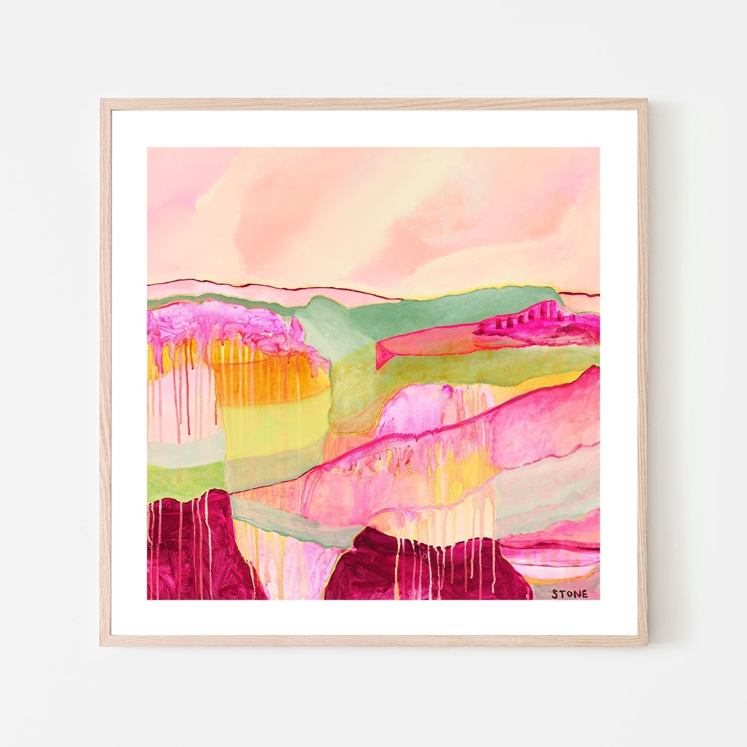 wall-art-print-canvas-poster-framed-Colours Melting , By Belinda Stone-GIOIA-WALL-ART