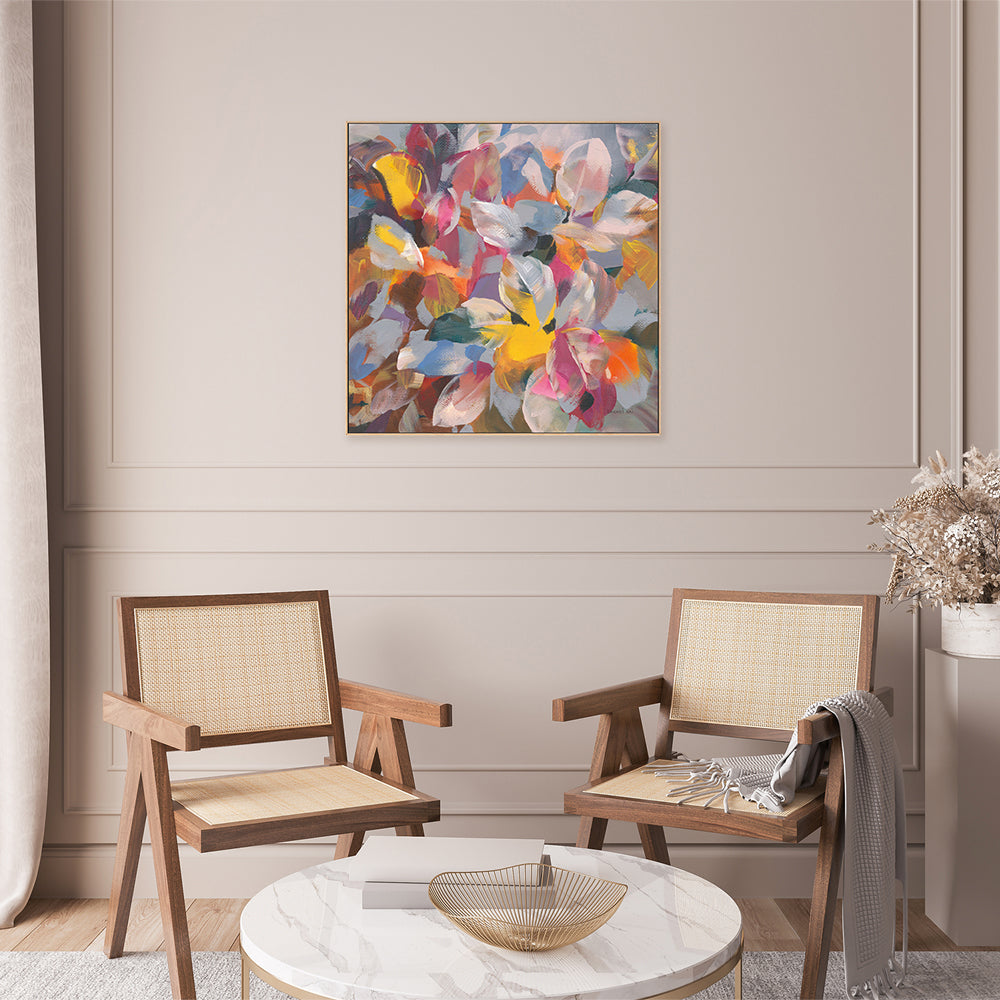 wall-art-print-canvas-poster-framed-Confetti Leaves-by-Danhui Nai-Gioia Wall Art