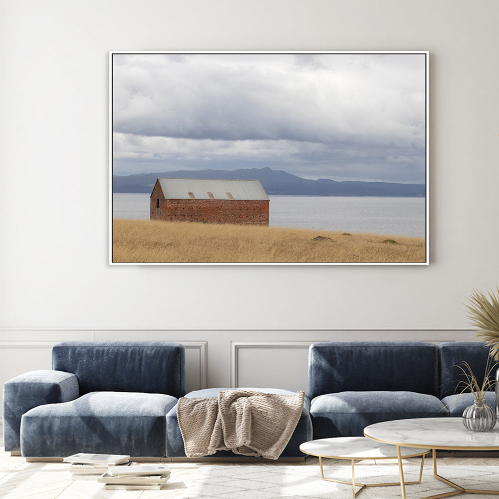 wall-art-print-canvas-poster-framed-Convict Barn, Maria Island, Tasmania-GIOIA-WALL-ART