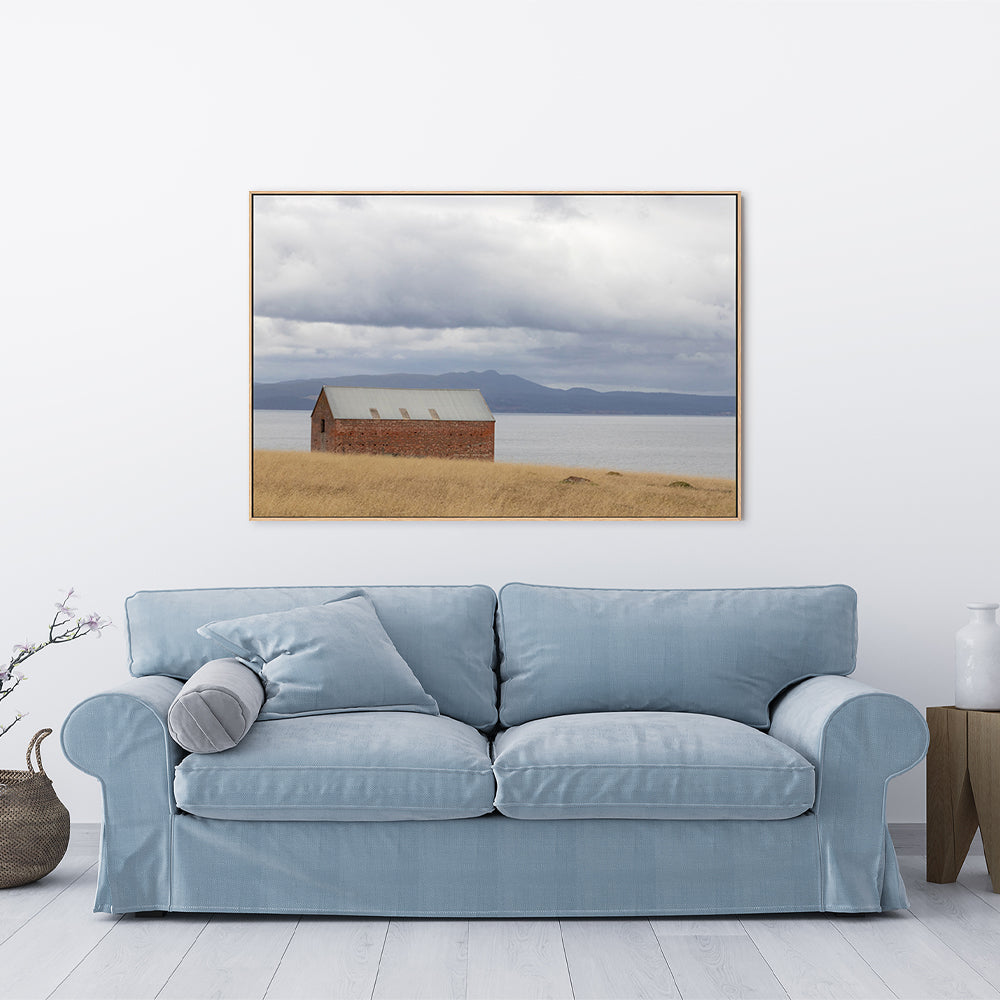 wall-art-print-canvas-poster-framed-Convict Barn, Maria Island, Tasmania-GIOIA-WALL-ART