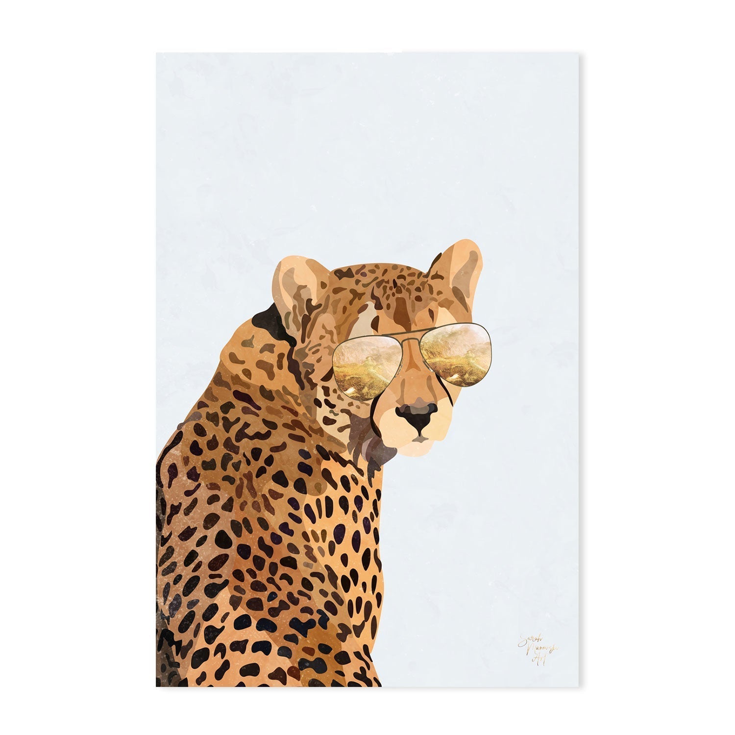 wall-art-print-canvas-poster-framed-Cool Cat , By Sarah Manovski-GIOIA-WALL-ART