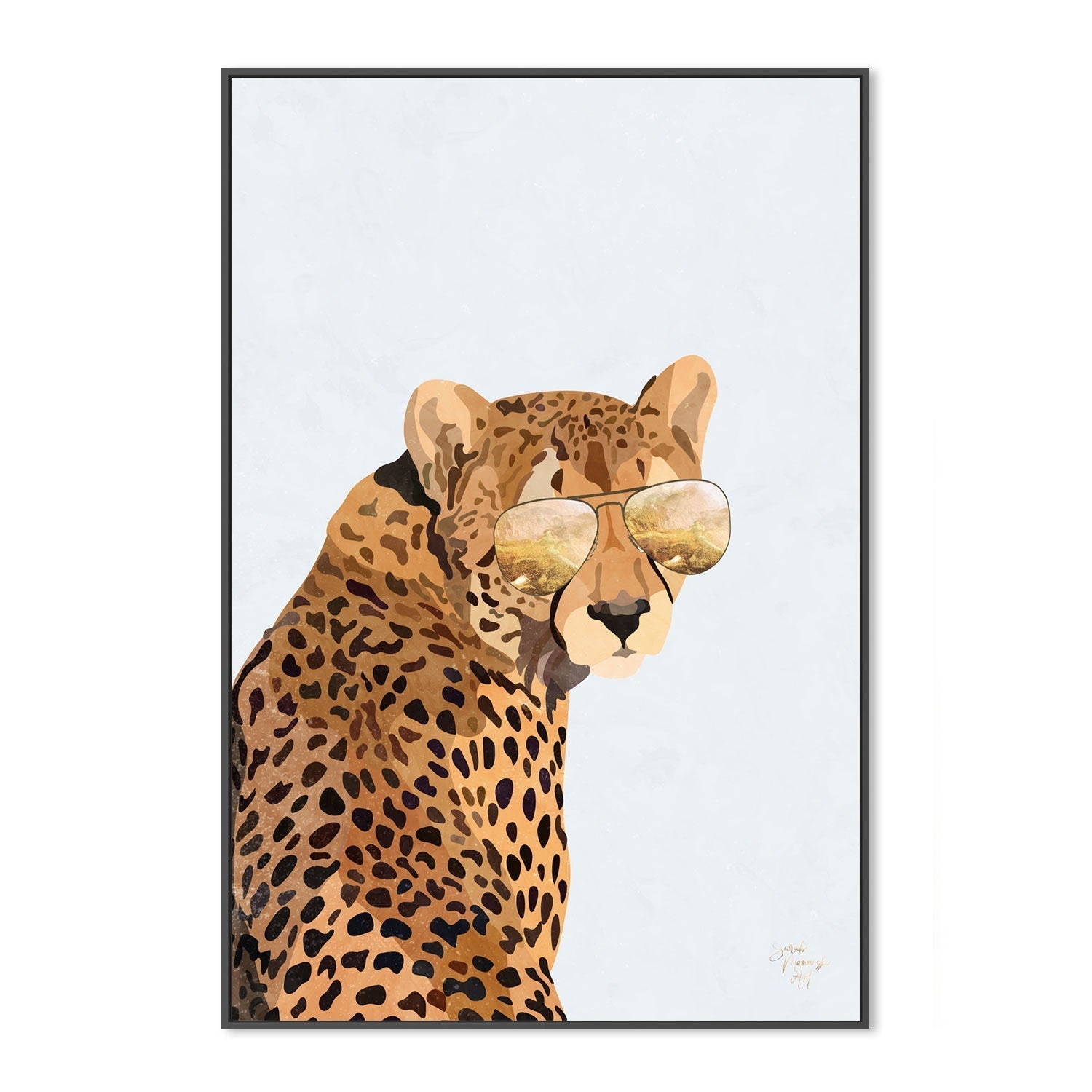 wall-art-print-canvas-poster-framed-Cool Cat , By Sarah Manovski-GIOIA-WALL-ART