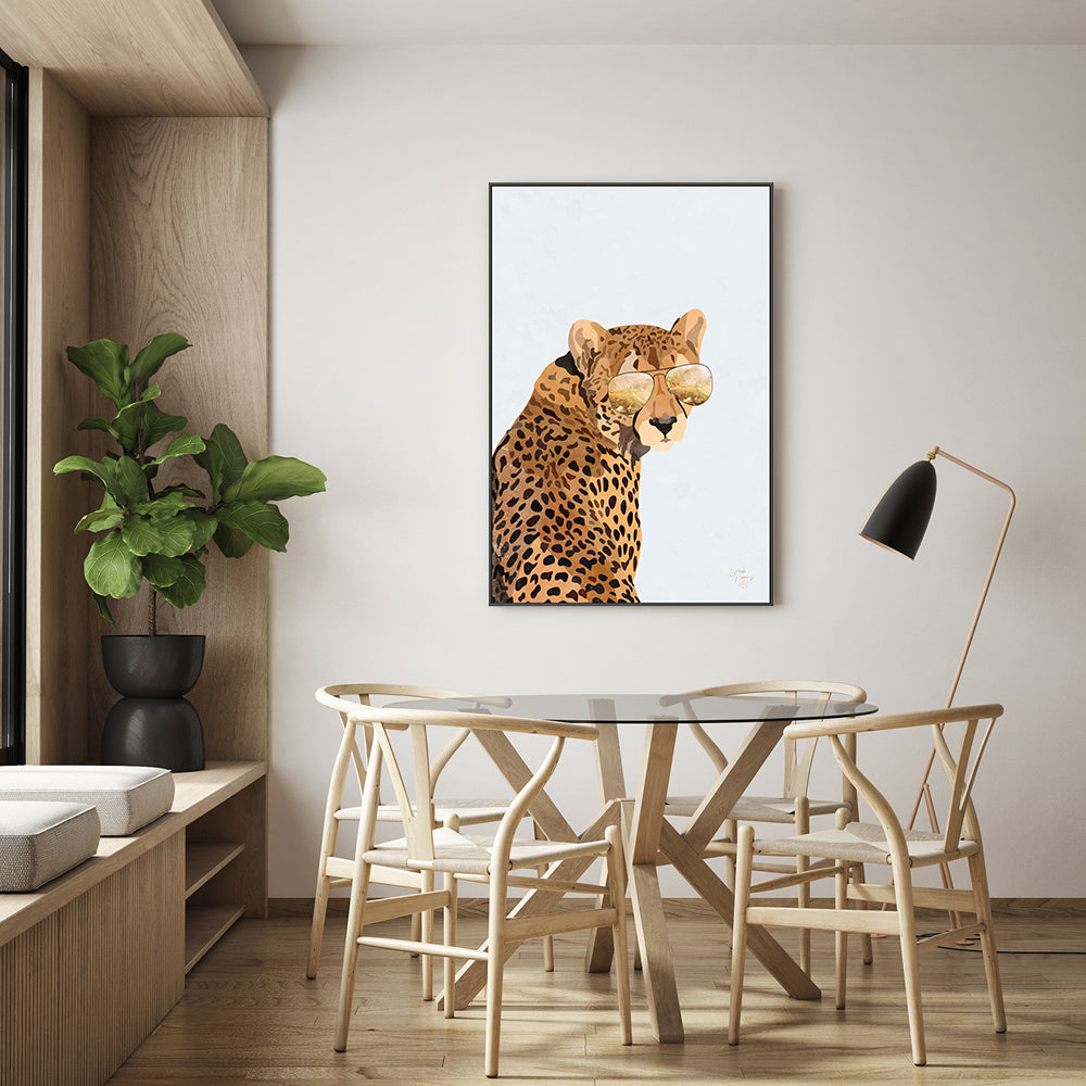 wall-art-print-canvas-poster-framed-Cool Cat , By Sarah Manovski-GIOIA-WALL-ART