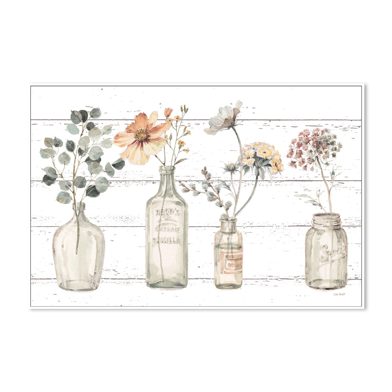 wall-art-print-canvas-poster-framed-Country Florals , By Lisa Audit-GIOIA-WALL-ART