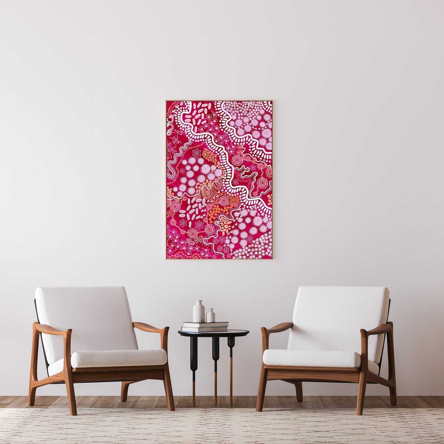 wall-art-print-canvas-poster-framed-Country In Colour Pink-by-Leah Cummins-Gioia Wall Art