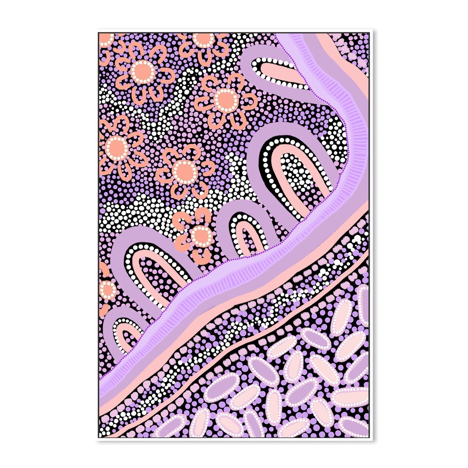 wall-art-print-canvas-poster-framed-Country In Colour Purple Blush-by-Leah Cummins-Gioia Wall Art